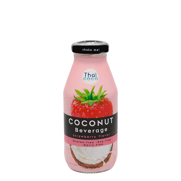 Coconut milk Beverage Strawberry flavor 280 ml.